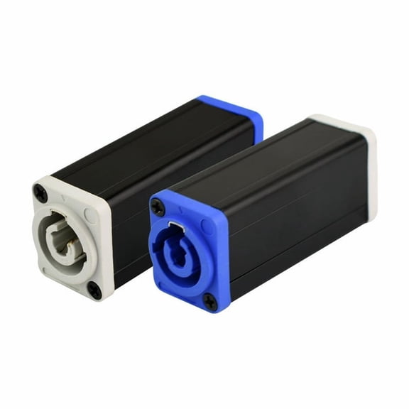Bescoos PowerCON NAC3MM-1 NAC3MPA-1 to NAC3MPB-1 AC Power Coupler 20A(Blue-Gray_2Pack)