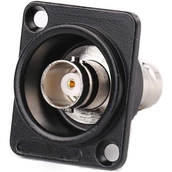 Bescoos Type-D Series BNC Passthrough Panel-Mount Connector (BNC,1Pcsk)