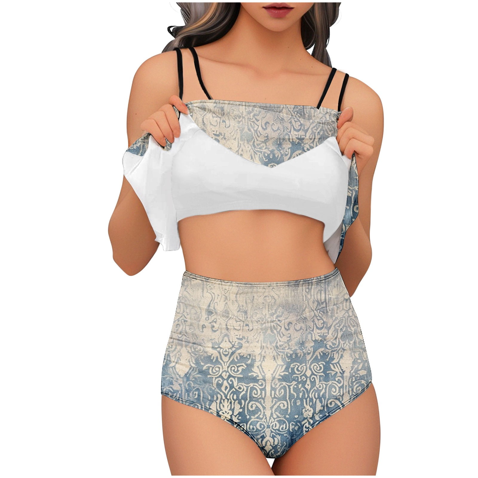 Besde Two Piece Tankini Tankini Swimsuits for Teens Discount Swimsuits