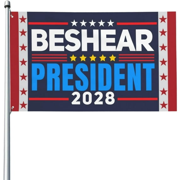 Beshear 2028 Flag Sign 2x3 Beshear 2028 For President Flag Banner Tapestry With Metal Eyelets No Flagstand
