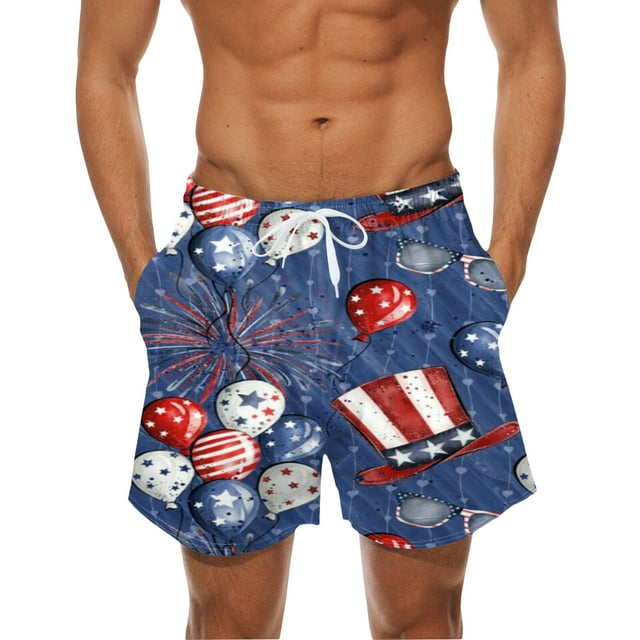 4th of july swim trunks walmart