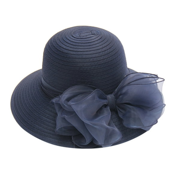 Beshee Fascinators Hats for Women Bridal Party Wedding Hat Dress British Tea Women's Cap Fascinator Baseball Caps Derby Hats for Women 2024 Navy