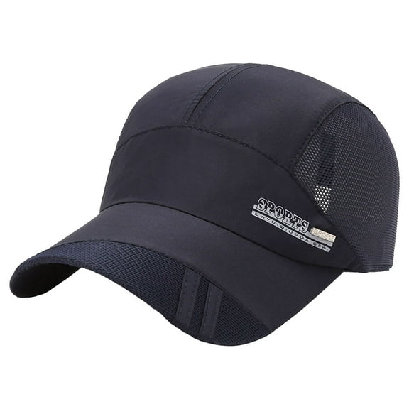 Beshee Hats for Men Summer Baseball Cap Quick Drying Mesh Back Sun Visor Sports Cap Riding Running Fishing Outdoor Mens Hats Navy