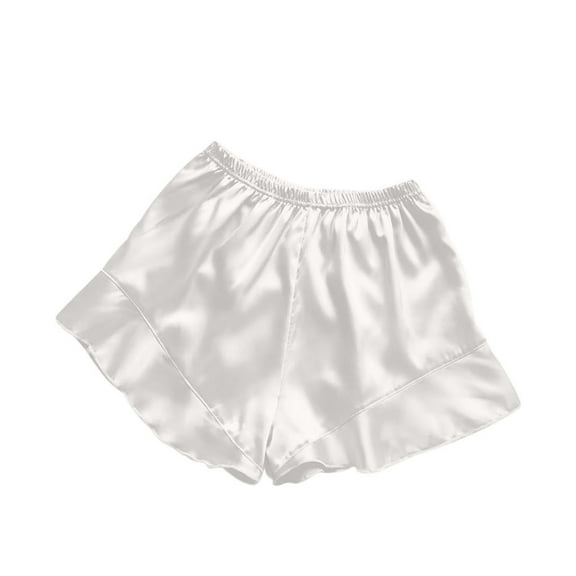 Beshee Silk Pajamas for Women, Women's Fashion Casual Pajama Shorts Comfortable Pajama Pants Pajama Shorts for Women, Womens Pajamas White M