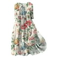 Beshee Summer Dresses for Women 2024 Women's Casual Art Floral Print