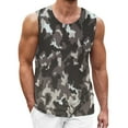 thumbnail image 1 of Beshee Tank Tops Men, Men's Summer Outdoor Digital Print Casual Holiday Street Hipsters Sleeveless Tank Top Mens Shirts White XXXL, 1 of 6