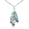 thumbnail image 1 of Besheek Blue Sea Glass and Crab Boho Beach Gala Style Pendant Necklace, 1 of 5