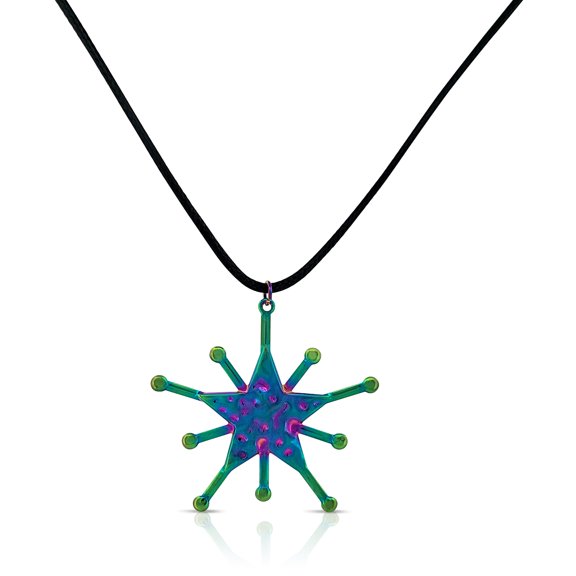 Besheek Rainbow Electroplate Cosmic Star Boho Beach Style Necklace Pendant
