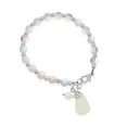 thumbnail image 1 of Besheek Silvertone, Clear, Yellow Seaglass and Freshwater Pearl Beaded Bracelet, 1 of 7