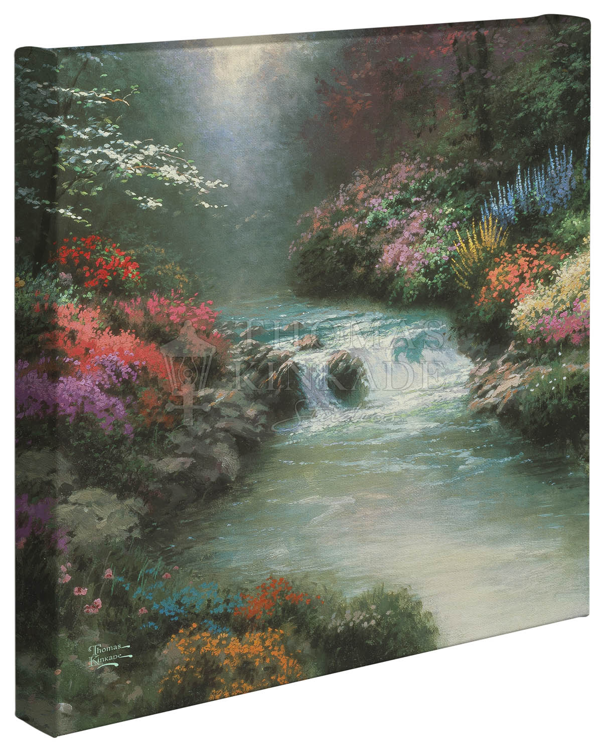 14" x 14" Nature Garden Wrapped Canvas Painting