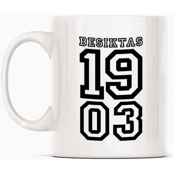 Besiktas Eagle Istambul Sport 1903 Symbol Mug Gift, White Funny Sarcasm Coffee Cup Novelty