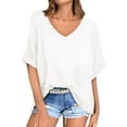 Beskino Clearance! Basic Tops Women's TShirts Womens Oversized T