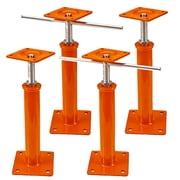 Beslands 4 Pack Heavy Duty House Jacks for Leveling, 11"-16" Adjustable Telescoping Steel Floor Jack Posts, House Floor Jacks Post Pole for Leveling 5 Ton 11023lb