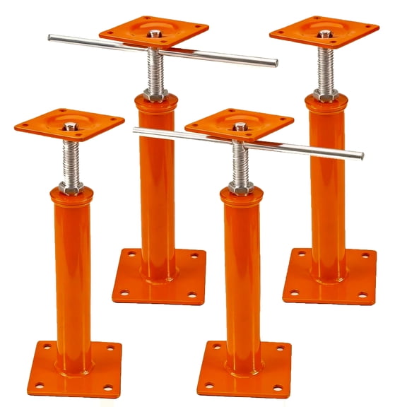 Beslands 4 Pack Heavy Duty House Jacks for Leveling, 11"-16" Adjustable Telescoping Steel Floor Jack Posts, House Floor Jacks Post Pole for Leveling5 Ton (11023lb)