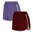 thumbnail image 1 of Besolor 2 Pack Women's Dance Yoga Sports Shorts Summer Running Athletic Short Pant Soft Lounge Shorts for Women, 1 of 2