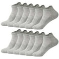 thumbnail image 1 of Besolor 6 Pairs No Show Socks Men Women, Cotton ​thin Low Cut Ankle Socks, Non Slip Invisible Athletic Sock, 1 of 4