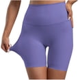 thumbnail image 1 of Besolor Biker Shorts Women with Inner Pockets Scrunch Seamless High Waisted Workout Yoga Gym Running Shorts, 1 of 5