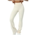 thumbnail image 1 of Besolor Bootcut Yoga Pants for Women High Waisted Workout Running Dance Leggings Long Bootleg Work Dress Pants, 1 of 6