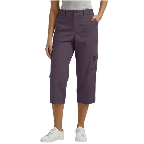 Besolor Cargo Capris for Women High Waisted Lightweight Outdoor Hiking Pants Athletic Travel Casual Loose Comfy Capri Trousers with Pockets