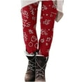 thumbnail image 1 of Besolor Christmas Leggings for Women Snowflake Xmas Trees Printed Holiday Tights High Waisted Workout Gym Pants, 1 of 6