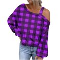 thumbnail image 1 of Besolor Cold Shoulder Tops for Women Long Sleeve Dressy Casual Ladies Blouses Loose Tunic Shirts Fall Clothes, 1 of 5