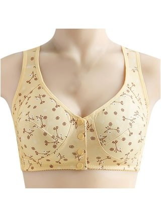 BIMEI See Through Bra CD Lace Mastectomy Lingerie Bra Silicone Breast Forms  Prosthesis Pocket Bra with Steel Ring 9018,Beige,34C