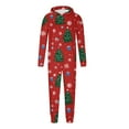 thumbnail image 1 of vdgthytj Family Christmas Hooded Pajamas Matching Set Funny Graphic Long Sleeve Jumpsuit Holiday Clothes Sleepwear, 1 of 6