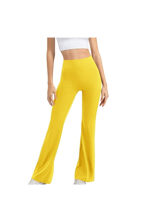 Flare Leggings for Women Bell Bottom Yoga Pants High Waisted Butt Lifting Bootcut Workout Leggings Work Dress Pants