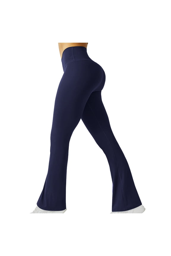 Flare Yoga Pants for Women High Waisted Scrunch Bootcut Workout Pants Butt Lifting Gym Bell Bottom Leggings