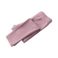 thumbnail image 1 of Besolor Girls' Leggings Full Length Cotton Elastic Waist Tights Fall Winter Kids Cute Stretch Bottomings for Under Dress, 1 of 2