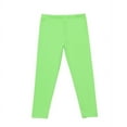 thumbnail image 1 of Besolor Girls Leggings Toddler Kids Elastic Waist Solid Color Basic Stretchy Yoga Dance Pants Warm Fall Tights, 1 of 4