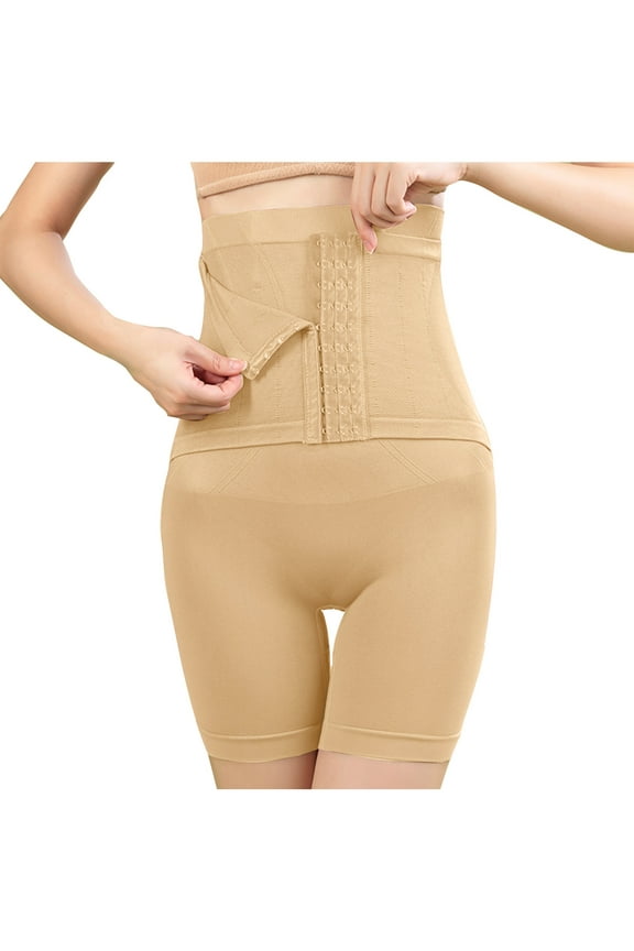 High Waisted Shapewear Shorts for Women Butt Lifting Adjustable Waist Thigh Slimmer Seamless Body Shaper Underwear