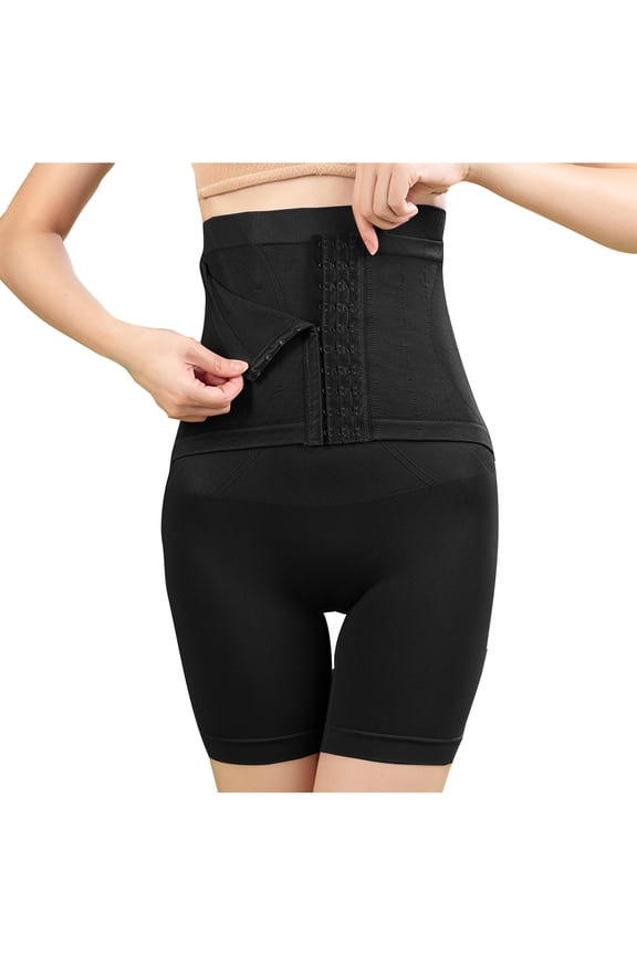High Waisted Shapewear Shorts for Women Butt Lifting Adjustable Waist Thigh Slimmer Seamless Body Shaper Underwear