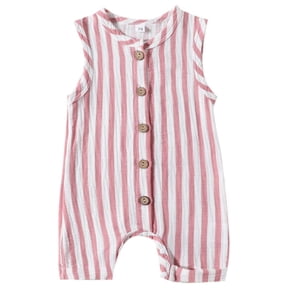 Boys Infant Full Sleeves Romper - Salmon main image 1