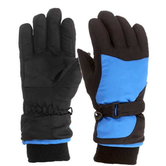Besolor Kids Ski Snow Gloves, Girls Boys Winter Waterproof Gloves Thick Warm Windproof Cold Weather Outdoor Sports Gloves