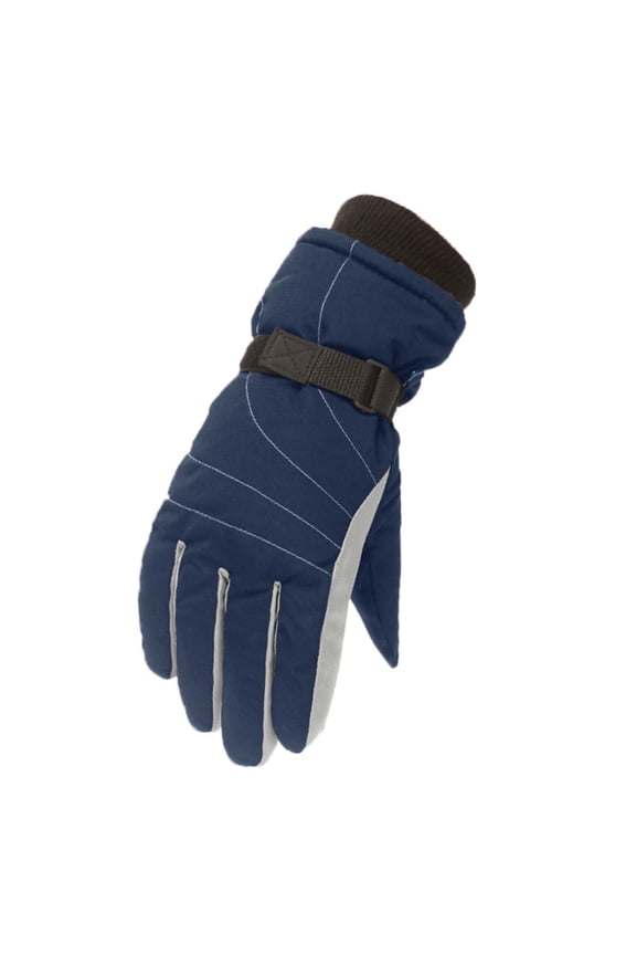 Kids Winter Snow Gloves Outdoor Cold-Weather Windproof Warm Thicken Snowboard-Mittens for Girls Boys