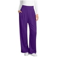 thumbnail image 1 of Besolor Loungewear Pants for Women Wide Leg High Waisted Casual Loose Fitted Stretch Comfy Yoga Pants with Pockets, 1 of 5
