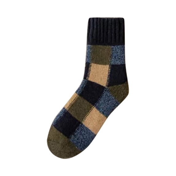 Besolor Men Women's Warm Socks Winter Cozy Thermal Sock Soft Comfy Colorful Pattern Crew Socks