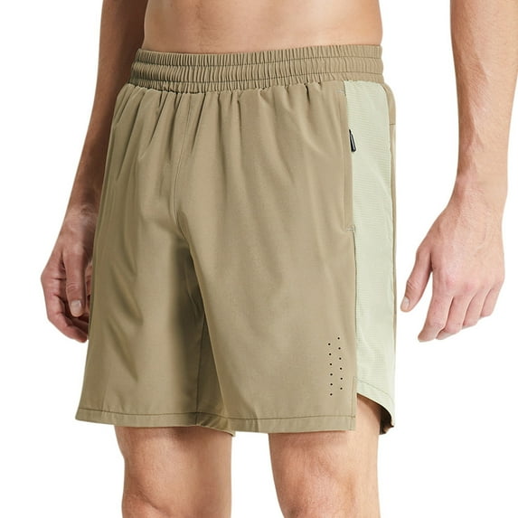 Besolor Men's Athletic Shorts Elastic Waist Mesh Breathable Quick-Dry Workout Running Gym Shorts with Pockets