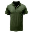 thumbnail image 1 of Besolor Men's Short Sleeve Golf Shirts Casual Button up Athletic Work Business Collared Lightweight Tops Blouse, 1 of 3
