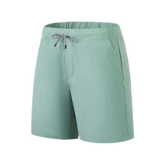 Besolor Men's Summer Sports Shorts Casual Elastic Waist Drawstring Workout Beach Lounge Shorts with Pockets