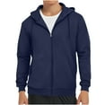 thumbnail image 1 of Besolor Men's Zip up Hoodies Casual Long Sleeve Hooded Sweatshirts Solid Color Workout Tops with Pockets, 1 of 6