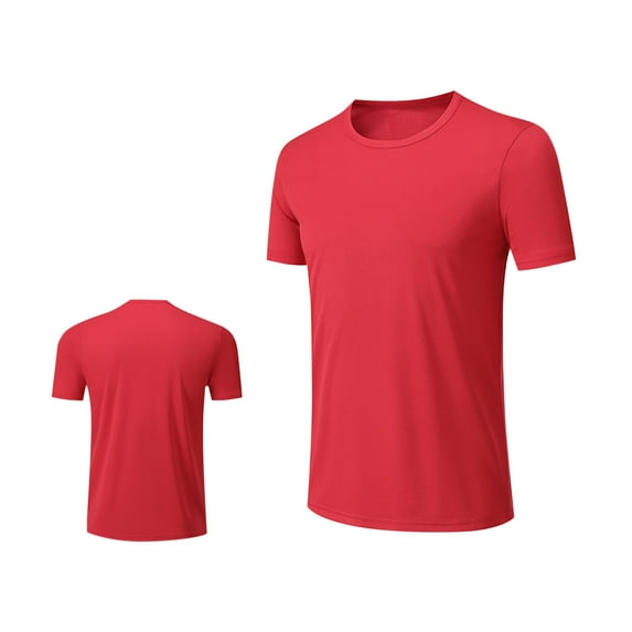Besolor Mens Athletic Tops Short Sleeve Crewneck Workout Running T-Shirts Wicking Breathable Gym Casual Basic Tees
