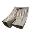 thumbnail image 1 of Besolor Mens Shorts Summer Lightweight Breathable Thin Workout Running Elastic Waist Drawstring Shorts with Pockets(3X-Large,Khaki), 1 of 7