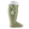 thumbnail image 1 of Besolor Newborn Baby Knee High Socks with Pompom Casual Warm Long Stockings Infant Toddler Cotton Christmas Socks, 1 of 2