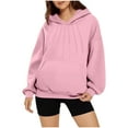 thumbnail image 1 of Besolor Oversized Hoodies for Women Pleated Long Sleeve Hooded Sweatshirts Tops Fall Winter Trendy Outfits, 1 of 7