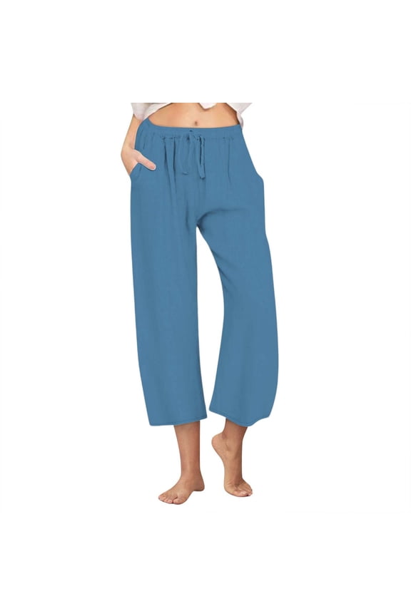 Plus Size Capri Leggings for Women Eyelet Hole Summer High Waisted Slim Fitted Stretch Bottom Capris