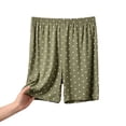 thumbnail image 1 of Besolor Plus Size Pajama Shorts for Women Summer Elastic Waisted Wide Leg Casual Comfy Homewear Dotted Shorts, 1 of 6