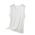 thumbnail image 1 of Besolor Plus Size Pajamas Tank Tops for Women Crew Neck Sleeveless T-Shirts Summer Lightweight Thin Comfy Loose Loungewear Basic Tee Tanks, 1 of 5