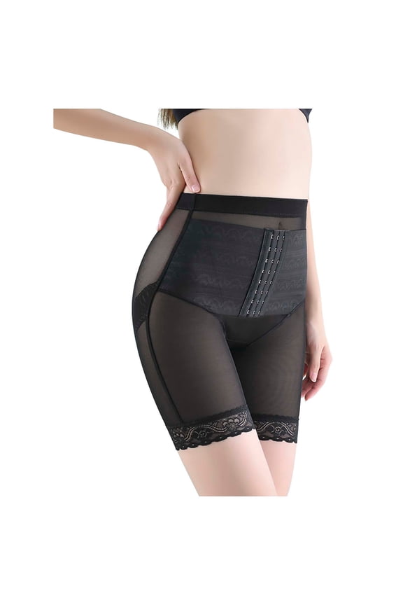 Plus Size Shapewear for Women Lace High Waisted Body Shaper Shorts Thigh Slimmer Butt Lifter Panties Underwear